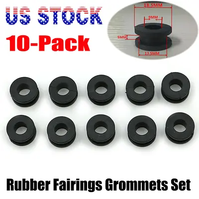 Rubber Side Cover Grommets Fairing Set For Honda Yamaha Kawasaki Suzuki Aprilia • $7.39