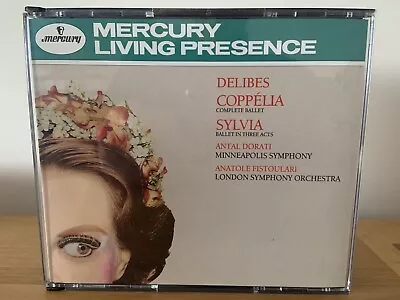 Delibes:Coppélia & Sylvia Fistoulari Dorati 3XCD Mercury Living Presence • £20