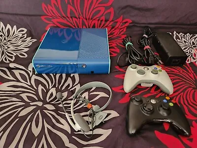 $95 • Buy Xbox 360 E - Teal Blue - Special Edition - 500GB - Cleaned & Tested