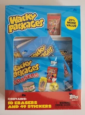 2011 Wacky Packages Series 2 Erasers Value Box 10 Erasers / 59 Stickers  New • $59.95