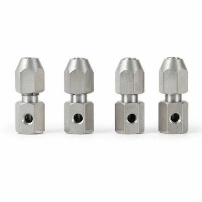 1X Stainless 3.17/4/5/6mm To 4mm Flex Collet Coupler Motor Shaft For RC Coupling • £6.36