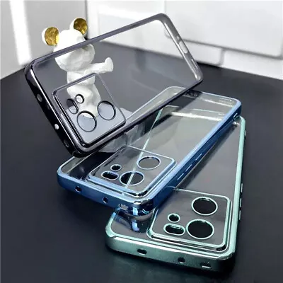 Transparent Luxury Plating Bumper For Xiaomi 14 13 Pro Redmi Note 13 Pro+ Case • $8.17