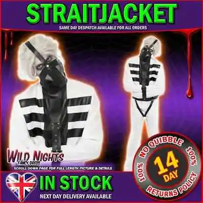 £34.95 • Buy Halloween Fancy Dress # Mens Snake Pit Strait Jacket Costume / Mask Med 38-40 
