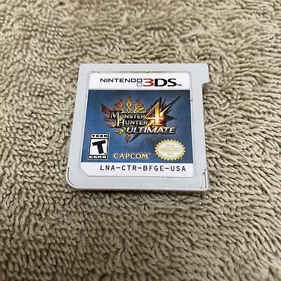 Nintendo 3DS - 2014 - Monster Hunter 4 Ultimate - Authentic Game Cartridge Only • $21.99