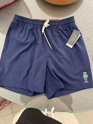 Ralph Lauren Polo Men’s Swimming Shorts Navy Size Small • £20