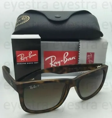 $139.99 • Buy Ray-Ban Justin Polarized Sunglasses Tortoise Brown Gradient RB4165 865/T5 54mm