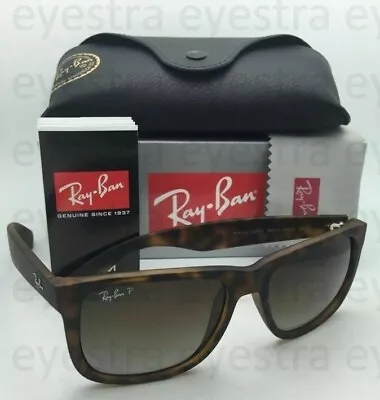 $139.99 • Buy Ray-Ban Justin Polarized Sunglasses Tortoise Brown Gradient RB4165 865/T5 54mm