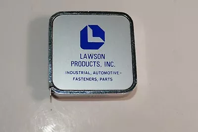 Vintage Barlow Norwood Advertising Metal Ruler Tape Measure - Lawson Products • $12.99