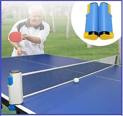 $21.99 • Buy Table Tennis Kit Ping Pong Set Net Rack Portable Sports Indoor Games Spring Clip