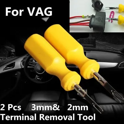 2x Car Terminal Removal Tool Kit Wiring Connector Pin Release Puller For Audi VW • $11.08