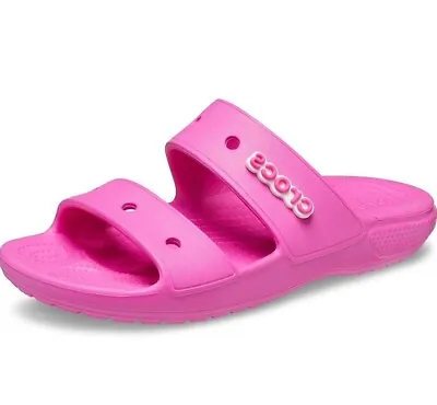 Crocs Unisex Electric Pink Sandles  ...UK Size Men8/Women 9 • £28.99