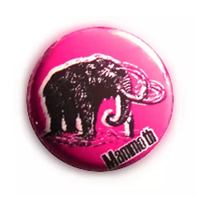 MAMMOTH PINK Mammoth Freak Retro Vintage Strange Pop Art Pin Button Badge Ø25mm. • $4.32