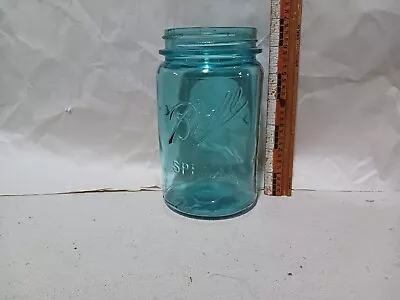 Vintage Blue/Green Ball Special Mason Jar 1900-1923 • $117