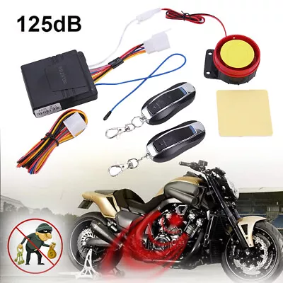 12V Anti-theft Security Alarm System Remote Control Engine Start Motorcycle Bike • $15.95