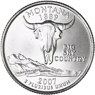 2007 P Montana State Quarter Satin Finish • $2.01