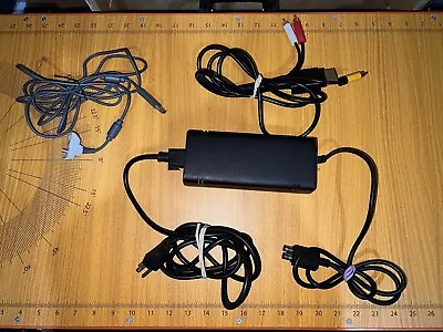 XBOX 360 Slim  S  Official OEM Power Supply Adapter + A/V Cables Bundle Lot • $17.99