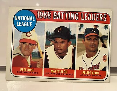 Pete Rose 1969 Topps Batting Leaders Card #2 EX/OC • $9.95