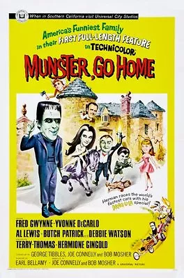 Munster Go Home Movie Poster 24 X36  • $24.95