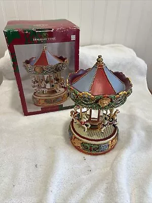 Holiday Time Musical Carousel Collection #95406 Plays Carousel Waltz Vintage • $15