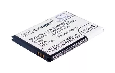 Replacement Battery - CS-SMS583XL - Samsung S5830 Galaxy Ace - 3.7 Volt 1350mAh Li-Ion • £13.55
