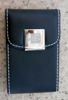 Leather Business Card Holder With Magnetic Closure • $10