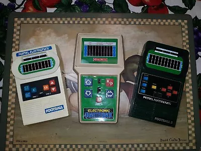 Vintage Handheld Games | Coleco Electronic Quarterback + Mattel Football 1 & 2 • $1.25