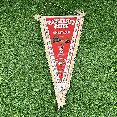 Manchester United V Arsenal FA Cup Finalists 1979 Football Pennant Box 9 • £39.99