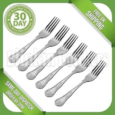 £6.49 • Buy 6 Kings Pattern Dinner Forks Set Of Six Quality Design Catering Grade Cutlery
