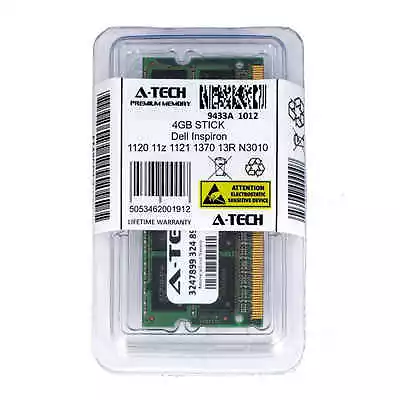 4GB SODIMM Dell Inspiron 1120 11z 1121 1370 13R N3010 14 1464 Ram Memory • $14.99