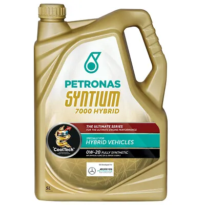 £40.95 • Buy PETRONAS Syntium 7000 0W20 Fully Synthetic Hybrid Car Oil - 5L