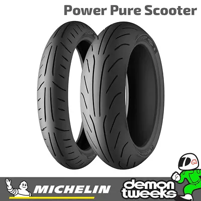 Michelin Power Pure Scooter / Bike / MC Tyre - 140 70 12 (60P) TL - Rear • $82.31