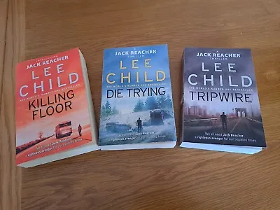 £10 • Buy Lee Child Killing Floor, Die Trying & Tripwire Paperback Books 