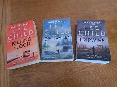 £10 • Buy Lee Child Killing Floor, Die Trying & Tripwire Paperback Books 