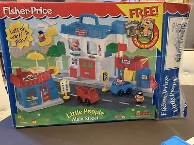 Vintage Fisher Price Little People Main Street #72355 With Box • $29.99