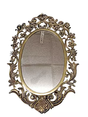 Cast Iron Vintage Ornate Style Hanging Mirror • $65