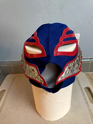 Mexican Wrestling  Costume Mask - Blue Lucha Libre Costume Mask - Adult • $9.99