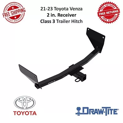 Draw-Tite 76428 Trailer Hitch Class III Black 2  Receiver For 21-23 Toyota Venza • $260.08