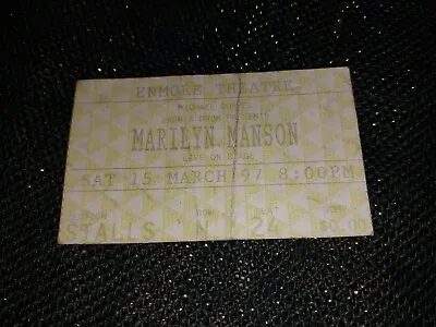 Marilyn Manson 1997 Australian Concert Stub . ORIG ( Poster ) • $7