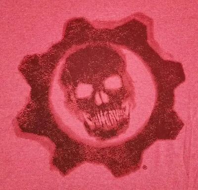 Gears Of War Shirt Mens Extra Large Red 2015 Skull Video Game Epic Tee Adult A32 • $24.34