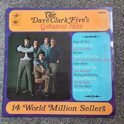 DAVE CLARK FIVE - GREATEST HITS 1966 UK 1st VINYL LP  COLUMBIA BLUE LABEL 1G/1G • £20