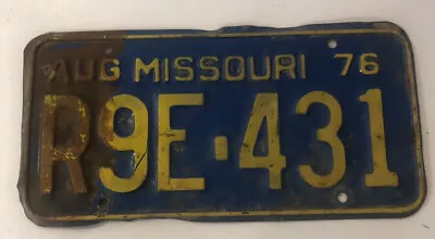 Vintage 1976 Missouri License Plate T9E-431 • $9.89