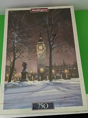 Waddingtons 750 Piece De Luxe Puzzle Mother Of Parliament Big Ben Sealed #12421 • $19.99