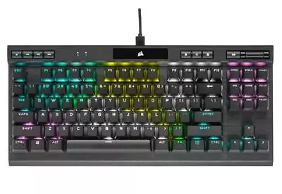 Corsair K70 RGB TKL OPX Silver RGB Mechanical Gaming Keyboard Backlit RGB LED • $429