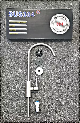 £14.25 • Buy 1/4'' Reverse Osmosis Drinking Water Filter Sink Faucet Tap Kitchen SUS304