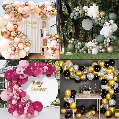 £6.49 • Buy Balloon Arch Kit +Balloons Garland Birthday Wedding Party Baby Shower Decor UK..