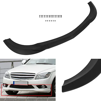 For 2008-2011 Mercedes Benz W204 C Class Front Bumper Lip Matt-Black • $62.68