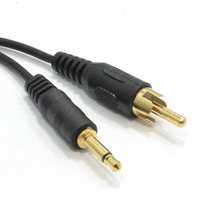£2.20 • Buy 0.5m 3.5mm Mono Jack Plug To Single RCA Phono Plug Cable 50cm [008245]