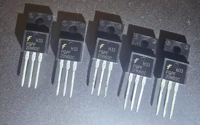 5X Genuine Fairchild 20N60 TO-220 20A 600V 20N60 TO220 N-CHANNEL MOSFET POWER • $9