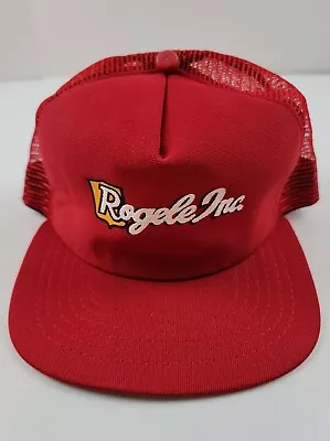 Vintage Rogele Inc Trucker Snapback Hat New Era Dupont Visor Pro Design Usa New • $23.99