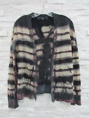 Marika Charles $395 Hand Dyed & Painted 100% Cashmere Art-to-Wear Cardigan 2 S • $49.99